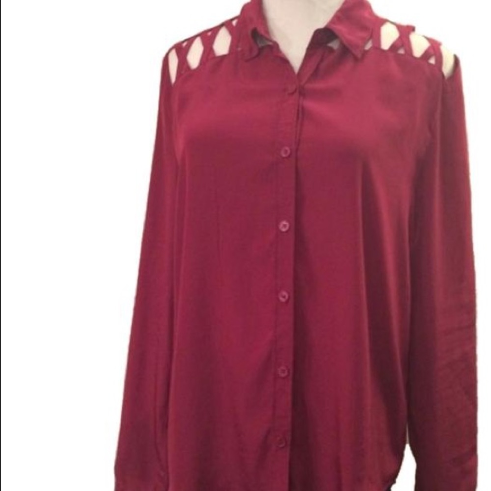 PAC Sun Nollie Maroon blouse